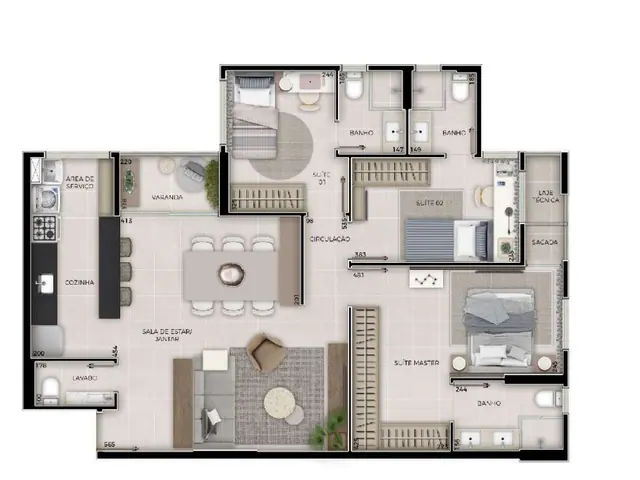 Apartamento com 3 quartos — foto 30